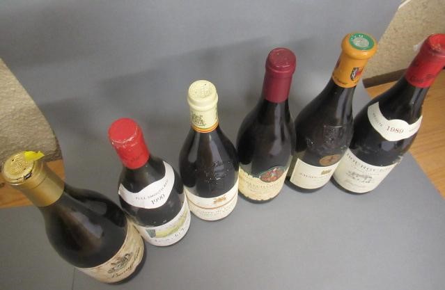 Six bottles of Burgundy Image