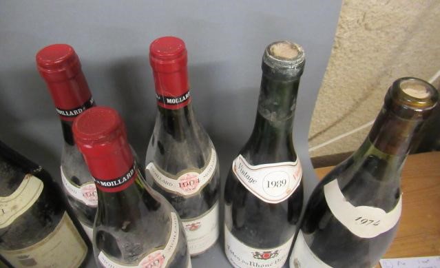 Ten bottles of vintage Burgundy Image