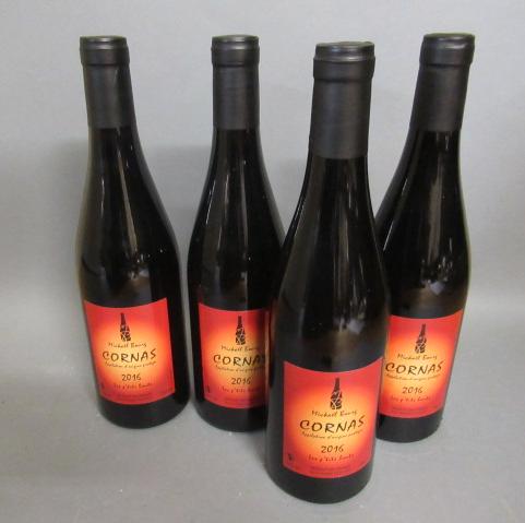 Four bottles Cornas "Les Petits Bouts" Image
