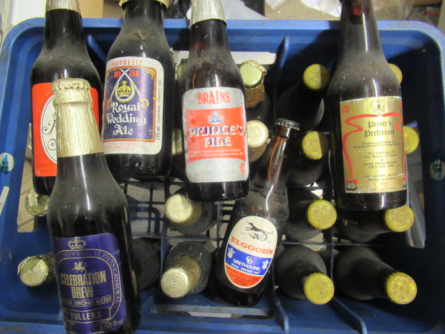 Forty four bottles of vintage and collector's ale from 1981 Image