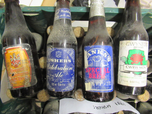 Forty four bottles of vintage and collector's ale mainly from 1981 and 1980 Image