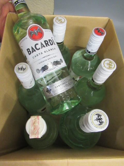 Six 1 litre and one 1.5 litre bottles of Barcadi (Est. plus 21% premium inc. VAT) Image