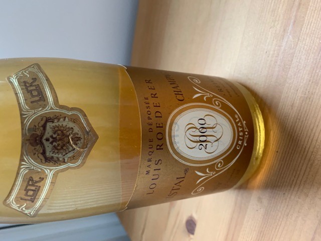 One bottle 2000 Louis Roederer Cristal Champagne Image