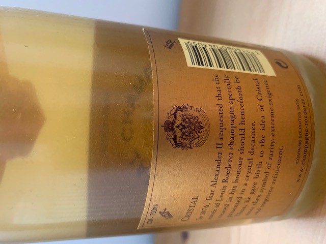 One bottle 2000 Louis Roederer Cristal Champagne Image