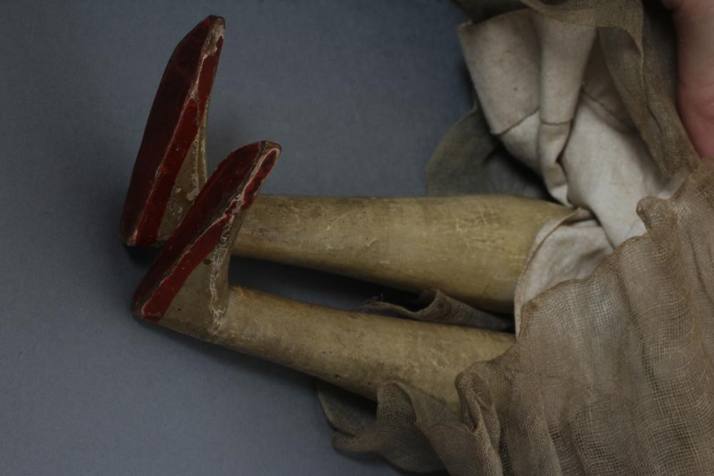 A papier mache doll Image