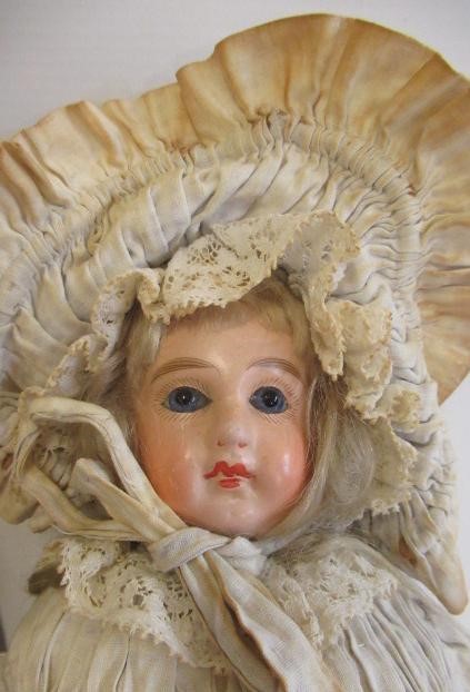 Two German bisque shoulder head dolls Image