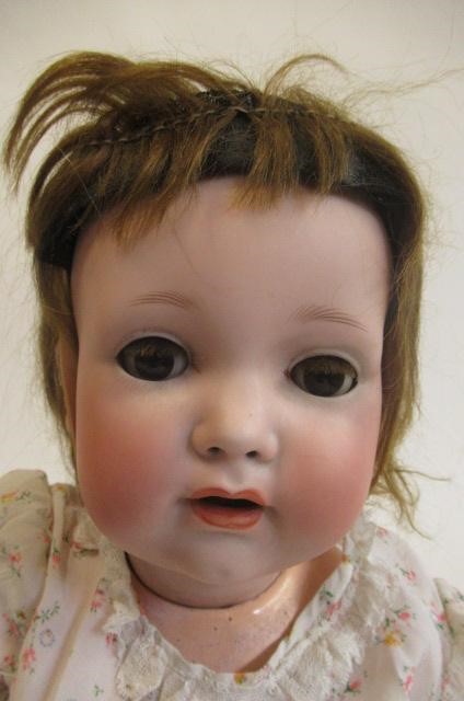 Two bisque socket head character dolls Image