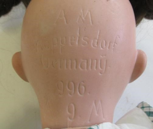 Two Armand Marseille bisque socket head character dolls Image