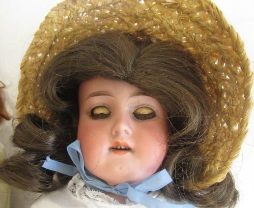 Two Armand Marseille bisque shoulder head dolls Image