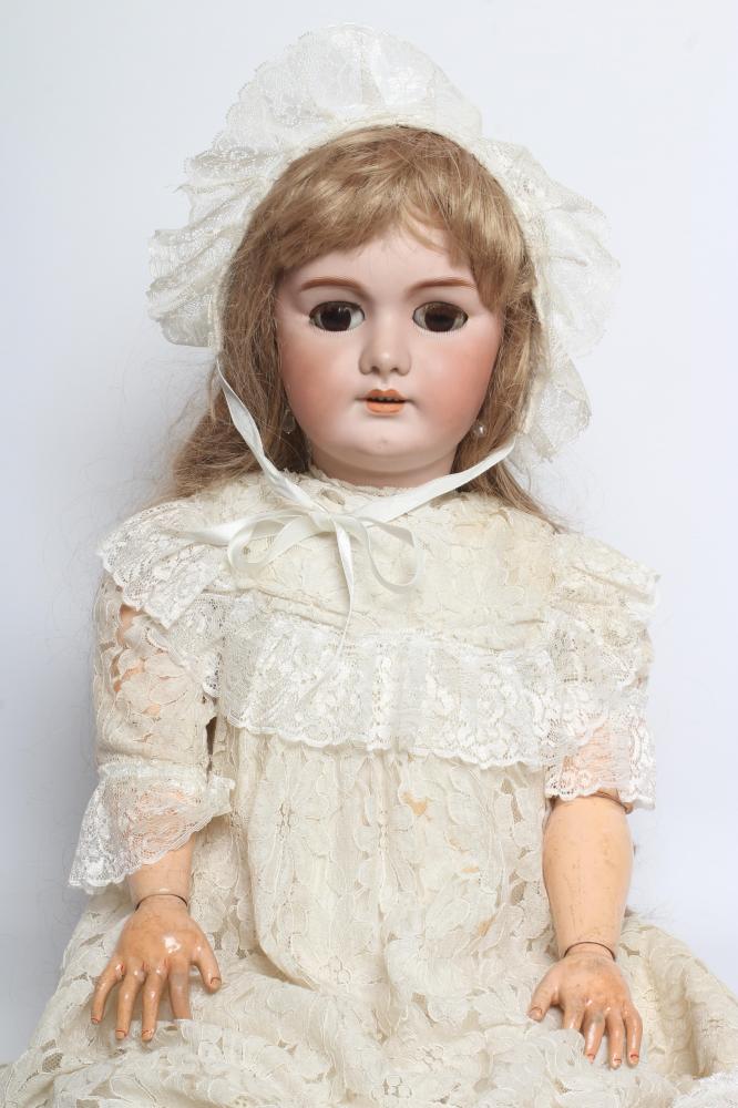 A large DEP bisque socket head doll Image