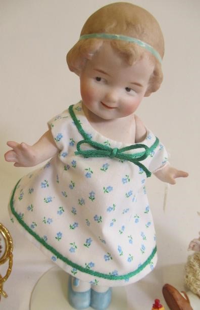 Two Gebruder Heubach all bisque dolls Image