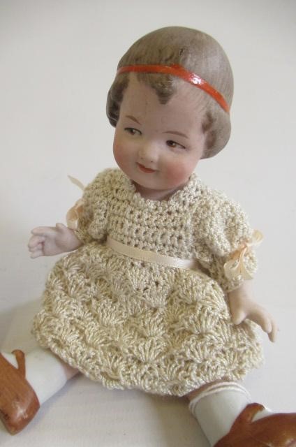 Two Gebruder Heubach all bisque dolls Image