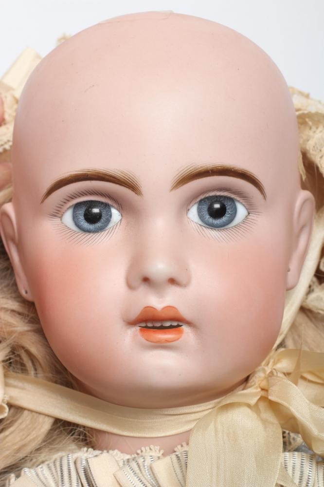 A Tete Jumeau bisque socket head doll Image