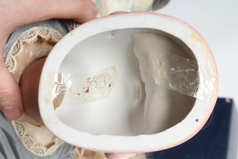 A Tete Jumeau bisque socket head doll Image