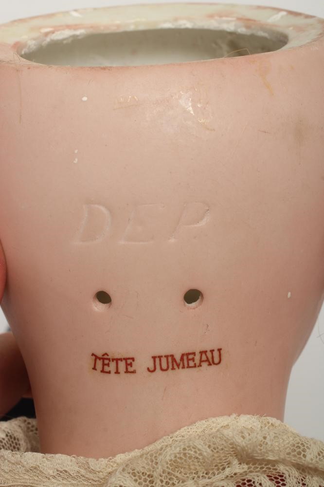 A Tete Jumeau bisque socket head doll Image