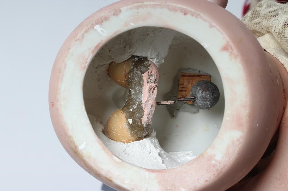 A Tete Jumeau bisque socket head doll Image