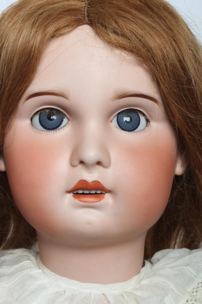 A large SFBJ bisque socket head doll Image