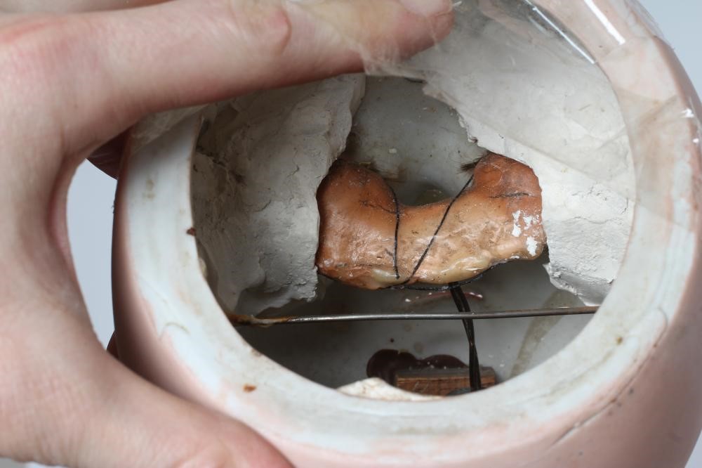 A large SFBJ bisque socket head doll Image