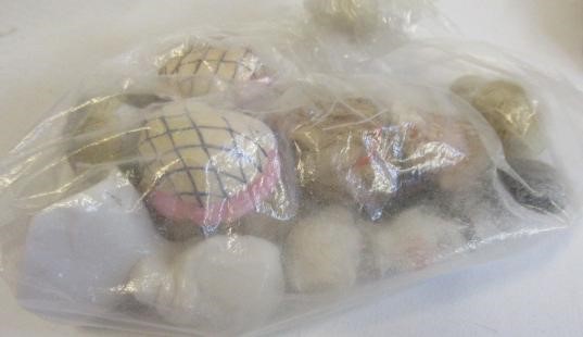 A large quantity of spare parts of miniature and doll's house dolls Image