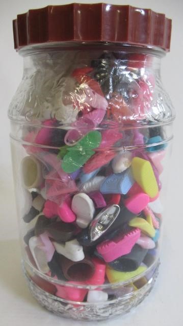 Two boxes of Barbie dolls and accessories Image