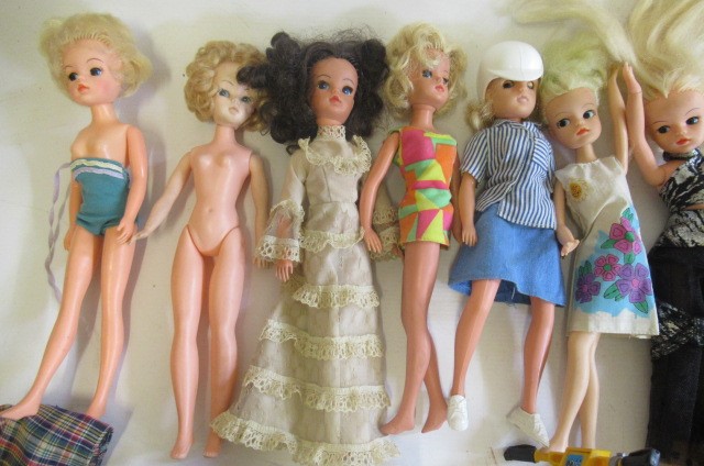 Eleven Sindy dolls Image
