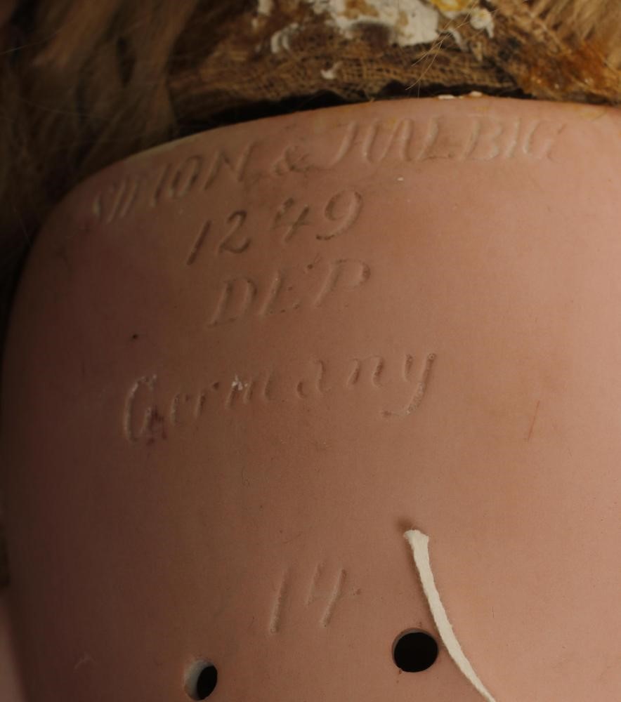 A large Simon & Halbig bisque socket head doll Image