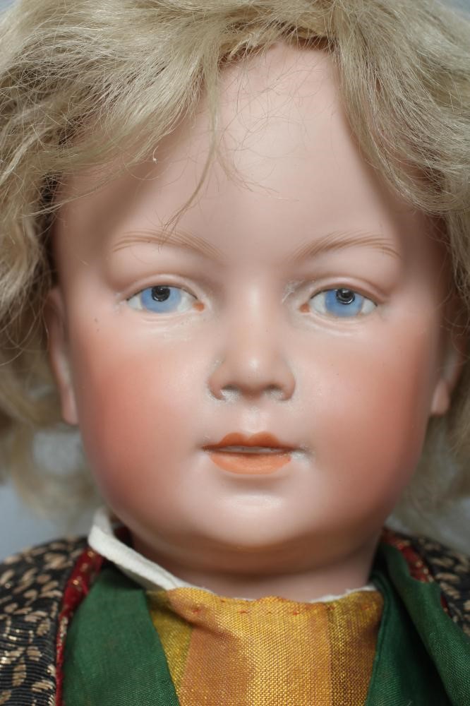 An early Armand Marseille bisque socket head doll Image