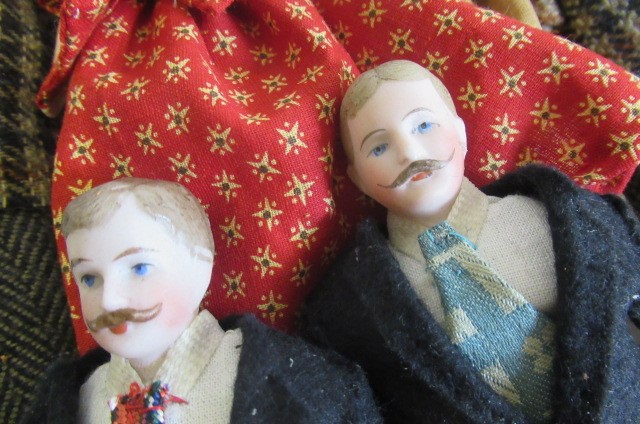 Eight doll's house dolls Image