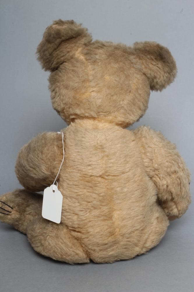A pre-war German Joppi type musical teddy bear Image