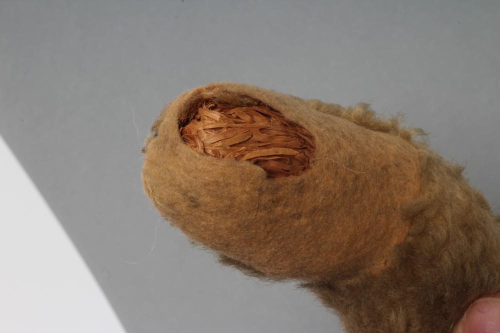 A pre-war German Joppi type musical teddy bear Image