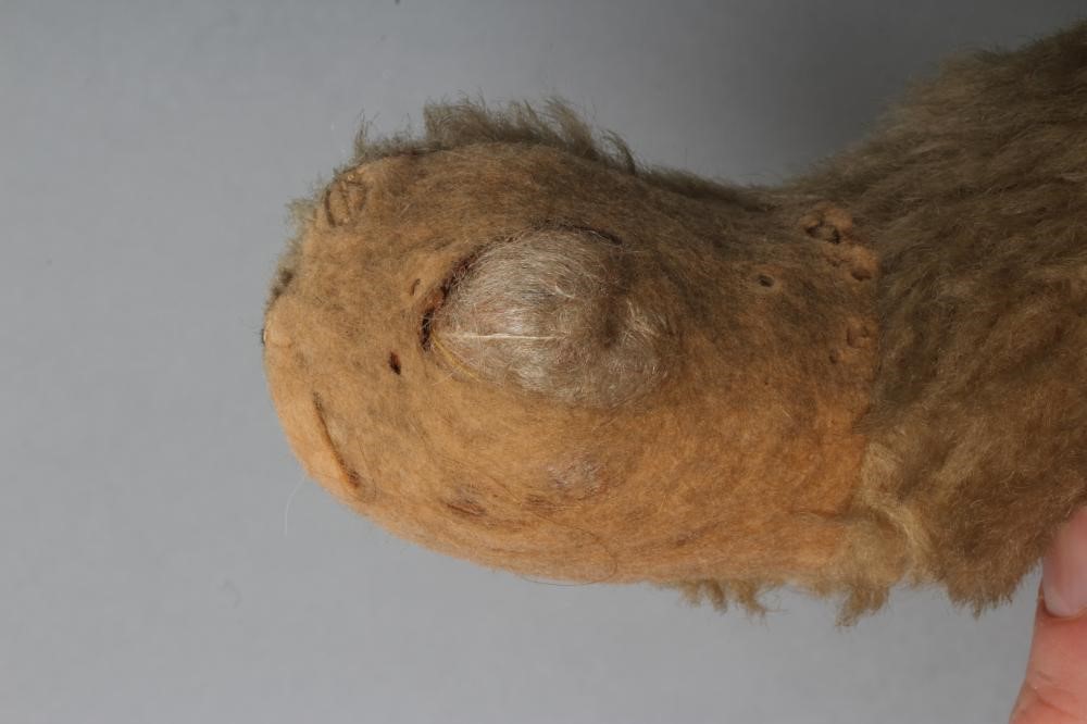 A pre-war German Joppi type musical teddy bear Image