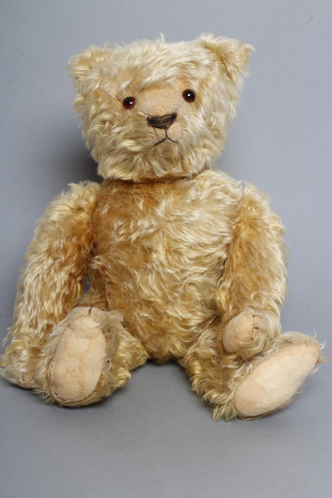 A pre-war German long haired jointed teddy bear Image