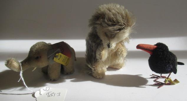 Three small Steiff plush characters Image