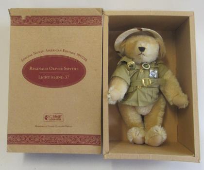A boxed Steiff Reginald Oliver Smythe bear Image