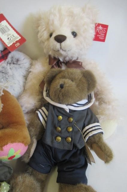 Eleven collector's teddy bears Image