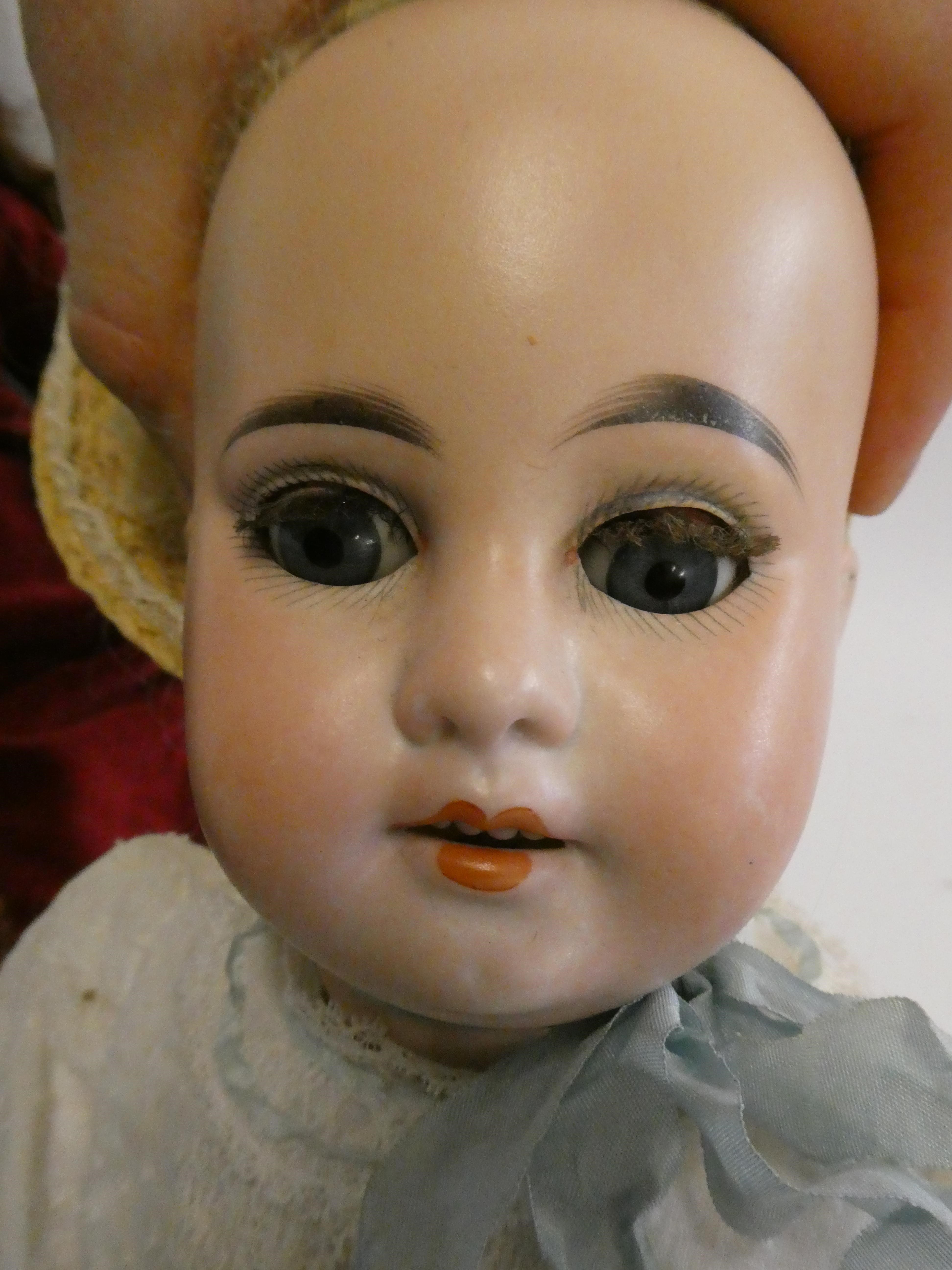 Two Armand Marseille bisque head dolls Image