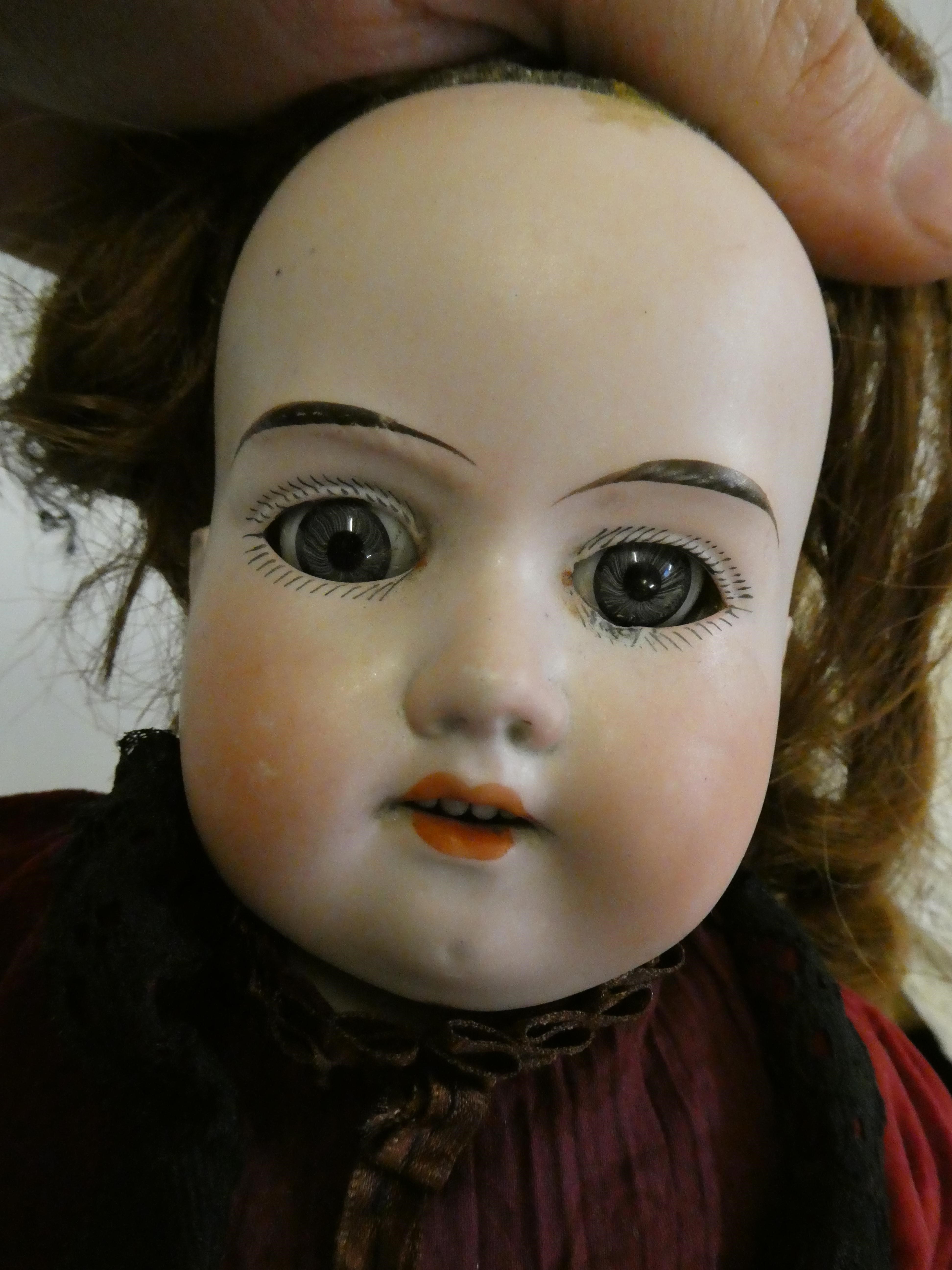 Two Armand Marseille bisque head dolls Image