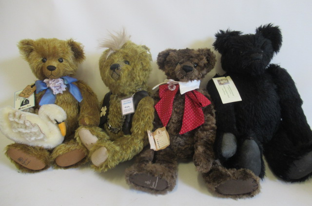 Four collector's bears Image