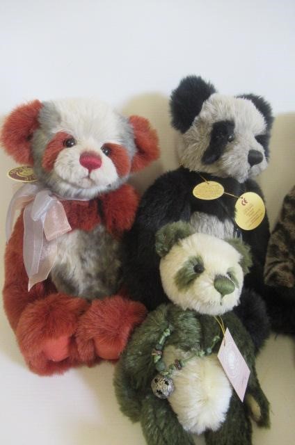 Six collector's Charlie Bears Image