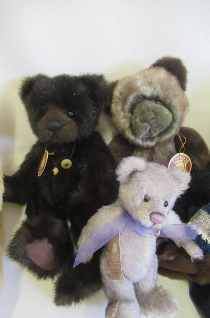 Seven collector's bears Image