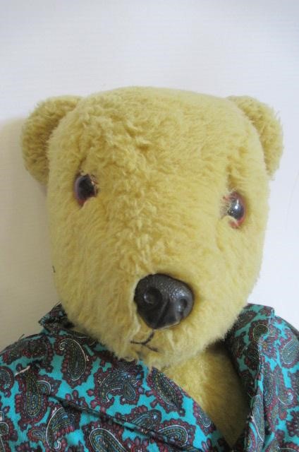 Three vintage English teddy bears Image