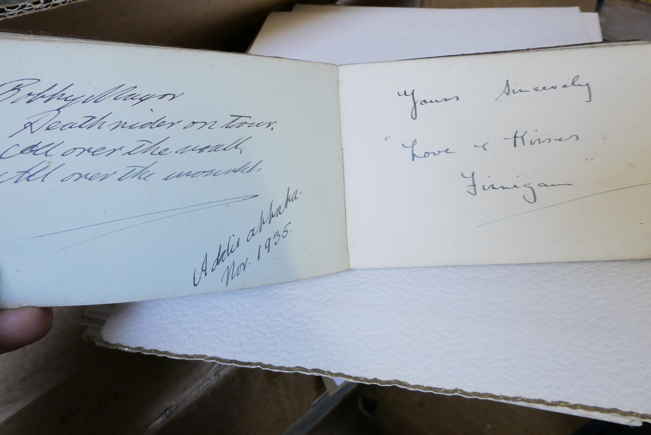 A large collection of autographs Image