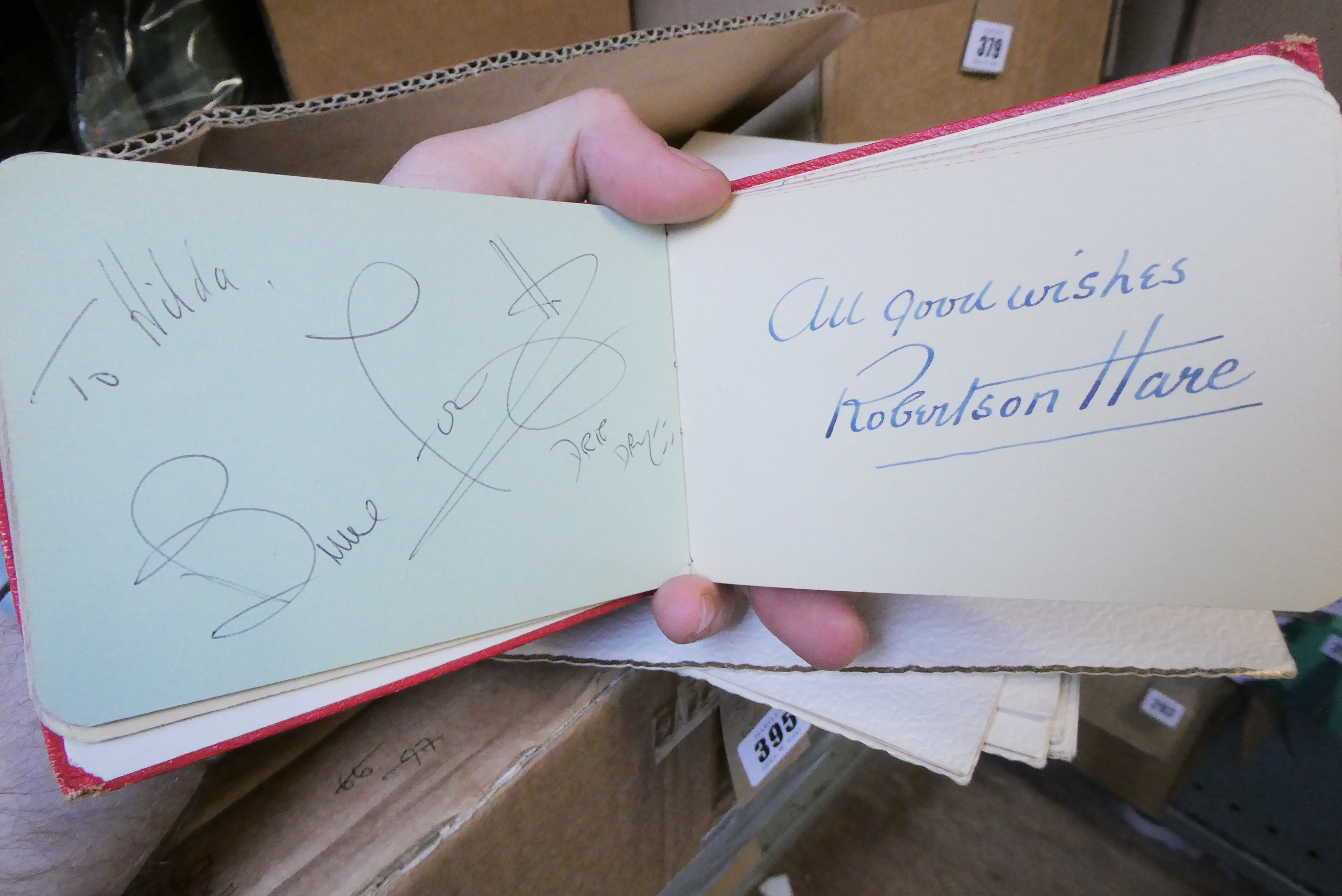 A large collection of autographs Image