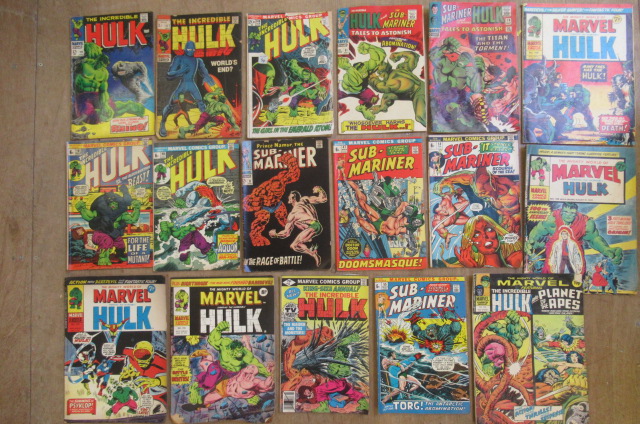 17 Marvel comics on the Hulk and Sub-Mariner comprising The Incredible Hulk no. 104 Image
