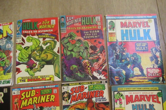 17 Marvel comics on the Hulk and Sub-Mariner comprising The Incredible Hulk no. 104 Image