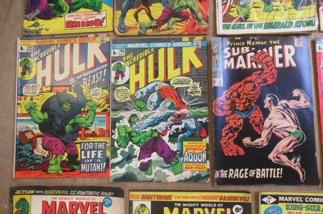 17 Marvel comics on the Hulk and Sub-Mariner comprising The Incredible Hulk no. 104 Image