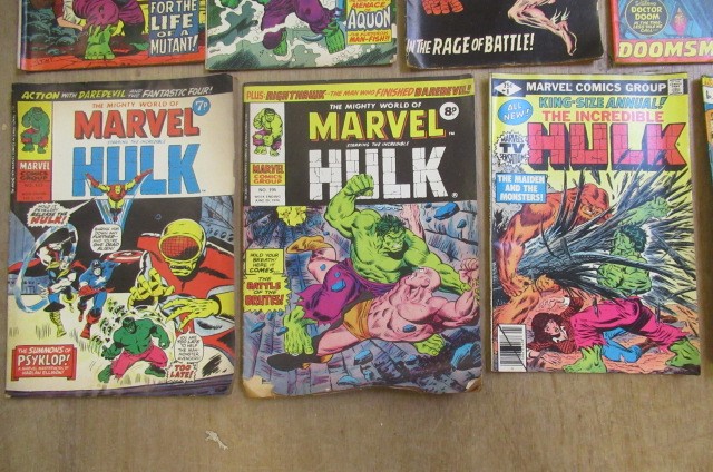 17 Marvel comics on the Hulk and Sub-Mariner comprising The Incredible Hulk no. 104 Image