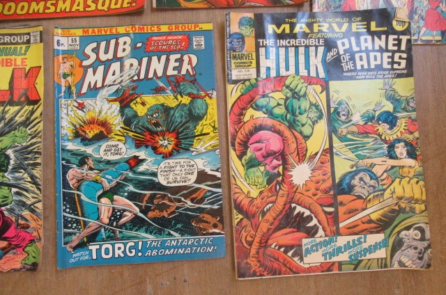 17 Marvel comics on the Hulk and Sub-Mariner comprising The Incredible Hulk no. 104 Image