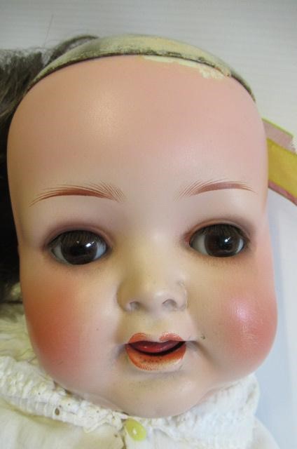 A Heubach Koppelsdorf bisque socket head character doll Image