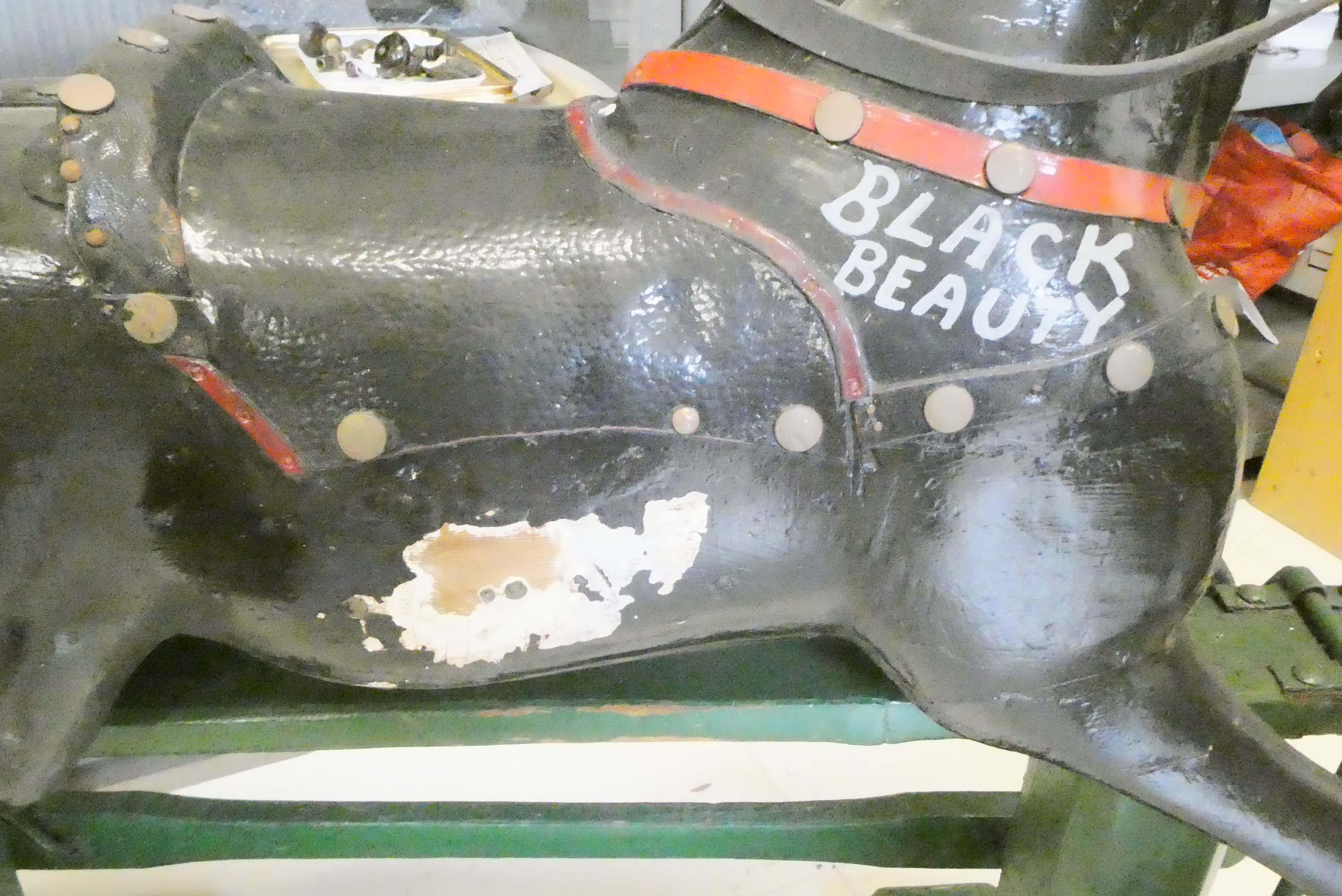 An antique rocking horse "Black Beauty" Image